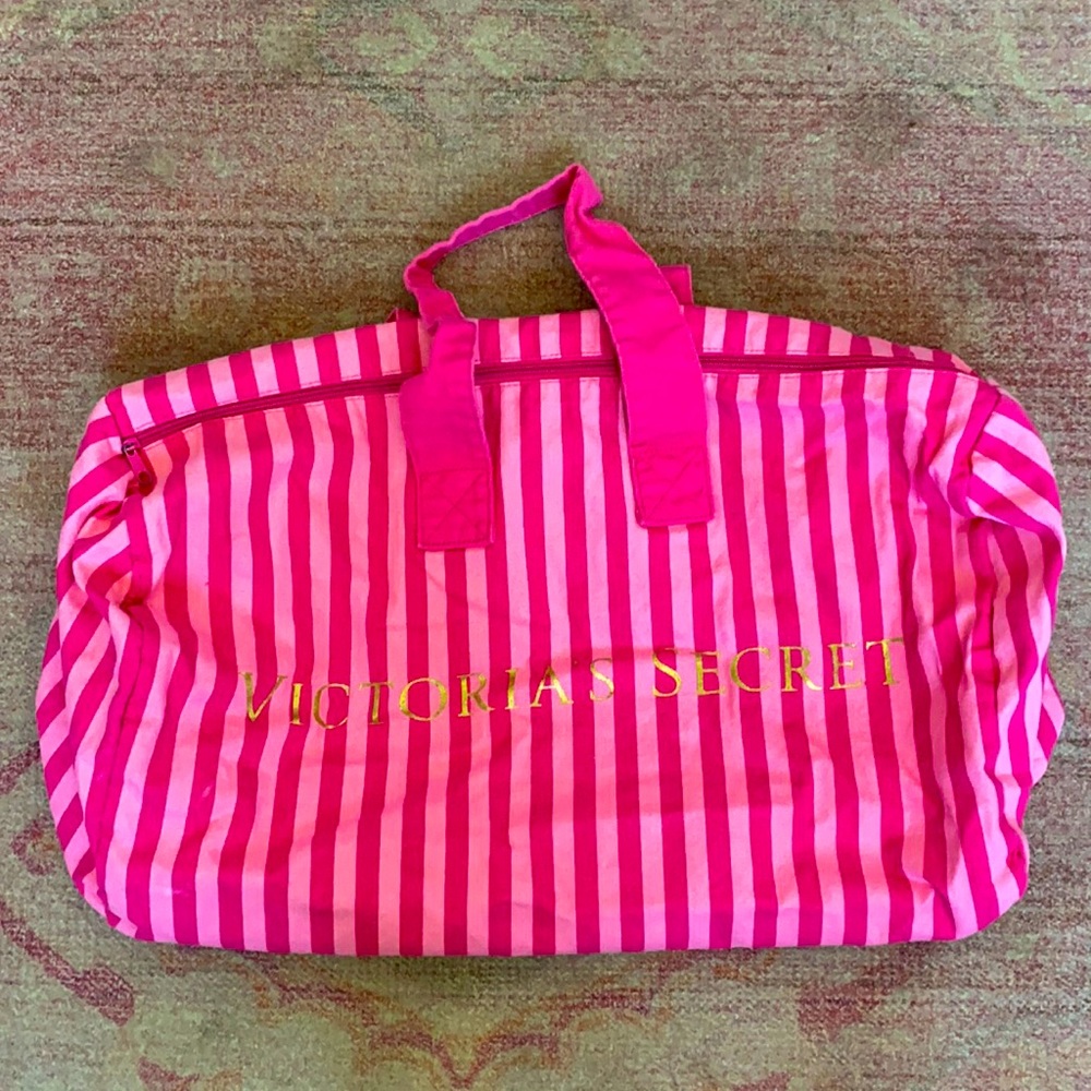 Striped Pink Duffle